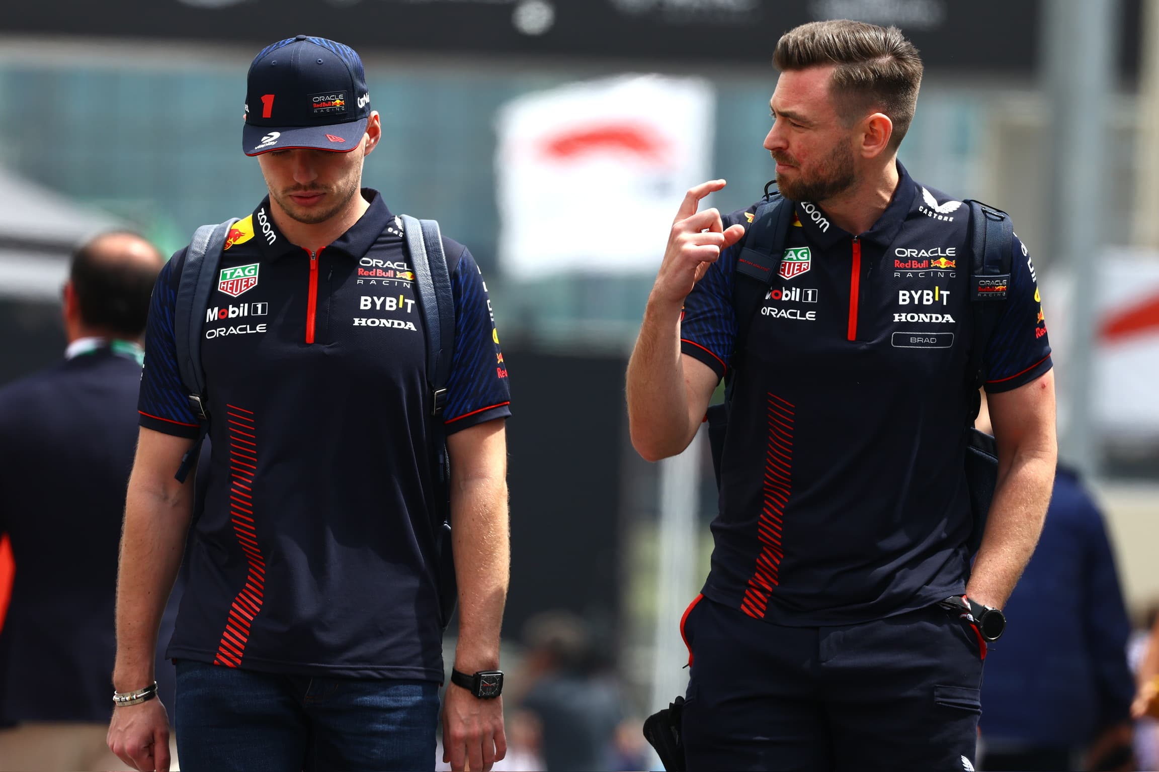 Brad walking the paddock with his driver