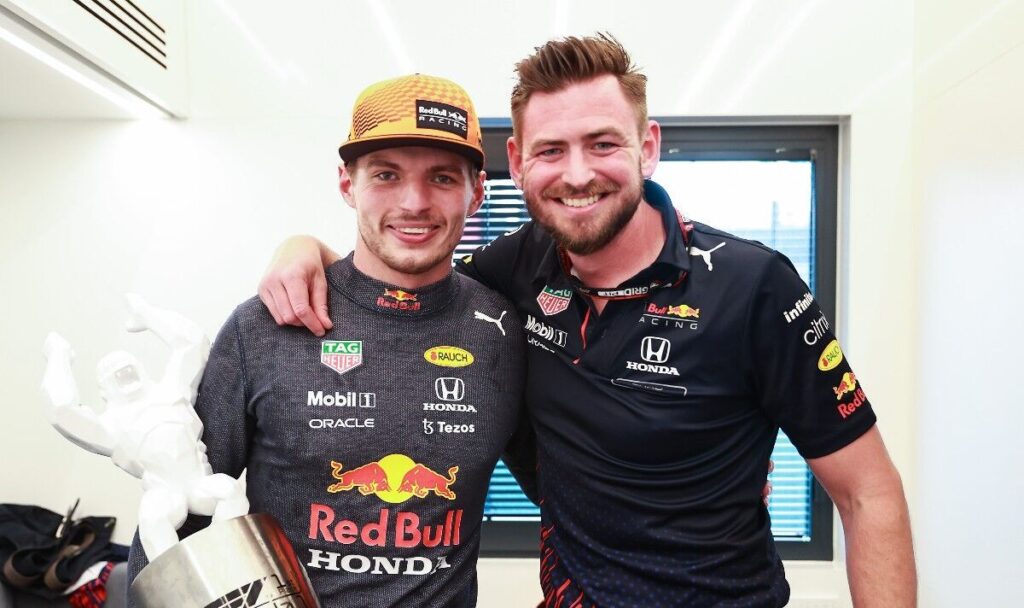 Brad Scanes and Max Verstappen